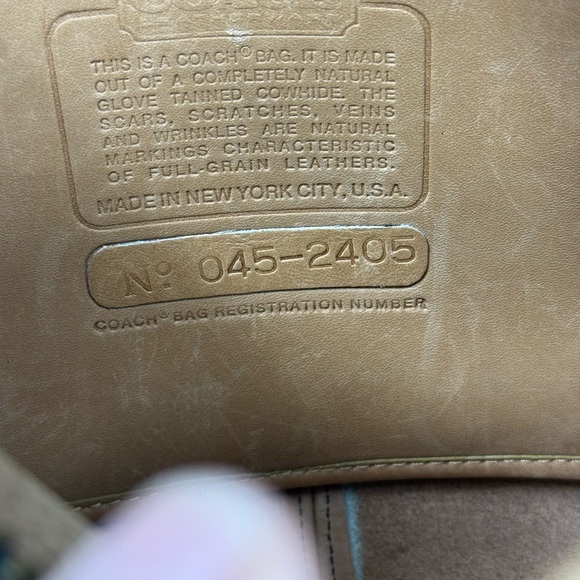 Coach classic vintage 1970s in light beech tan leather shoulder/clutch purse - Picture 13 of 16